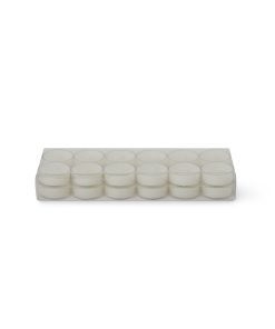 24pk White Unscented Tealights by Hudson 43
