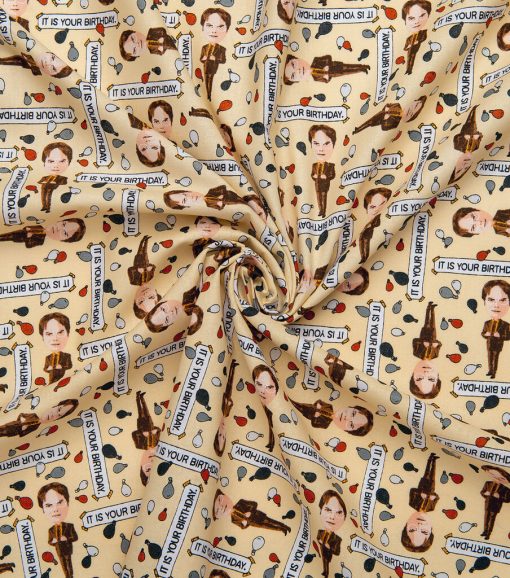 The Office Dwight Balloons Cotton Fabric - Image 4