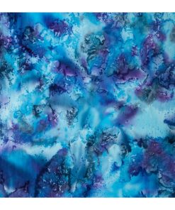 Oil Spill Blue Blender Batik Cotton Fabric