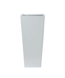 Nearly Natural 22 White Decorative Metal Tower Planter