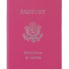 RFID Blocking Gold Lettered Passport Case
