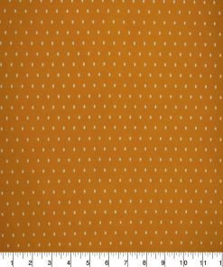 White Pin Dots on Orange Quilt Cotton Fabric by Quilter s Showcase