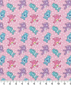 Care Bears Field Of Hearts Cotton Fabric