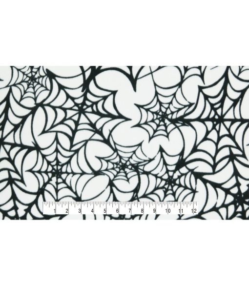 POP! Halloween Webs Lightweight Fleece Fabric - Image 4