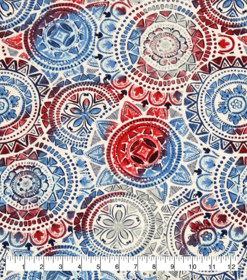 Americana Medallion Super Snuggle Flannel Fabric - Image 2
