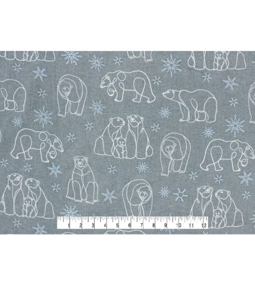 Bears Super Snuggle Flannel Fabric - Image 4