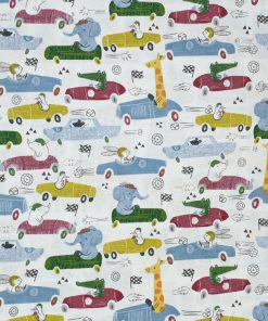 Animal Racers Super Snuggle Flannel Fabric