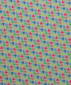 Multicolor Neon Diagonal Houndstooth Super Snuggle Flannel Fabric