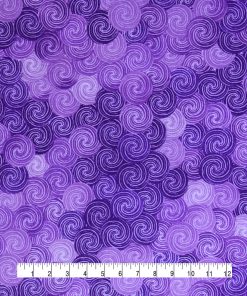 Purple Shade Swirls Quilt Cotton Fabric by Keepsake Calico