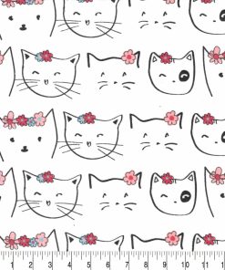 Super Snuggle Flannel Fabric Cat Floral Crowns