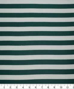 White   Green Stripes Quilt Cotton Fabric by Quilter s Showcase