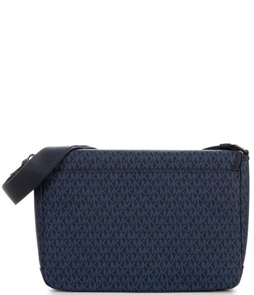 Malone Signature Logo Print Messenger Bag - Image 5