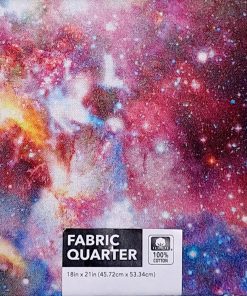18 x 21 Bright Space Novelty Cotton Fabric Quarter 1pc