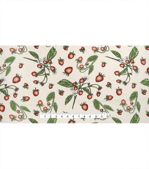 Strawberries Super Snuggle Cotton Fabric - Image 4