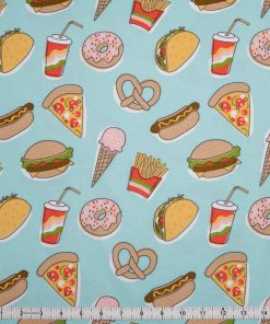 Super Snuggle Junk Food Flannel Fabric