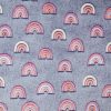 Sew Lush Rainbow Embossed Fleece Fabric