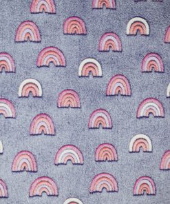 Sew Lush Rainbow Embossed Fleece Fabric