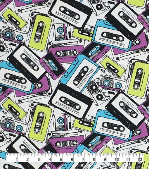 Cassettes Super Snuggle Flannel Fabric - Image 2