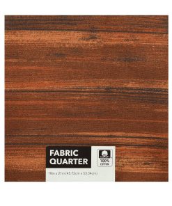 18 x 21 Brown Striped Cotton Fabric Quarter 1pc by Keepsake Calico