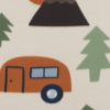 Wilderness Camping Blizzard Prints Fleece Fabric