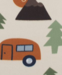 Wilderness Camping Blizzard Prints Fleece Fabric