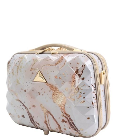 Savoir Collection Marbled Gold Travel Beauty Case - Image 5