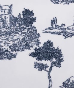 Cool Cottage Toile Luxe Fleece Fabric