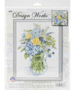 Design Works 10 x 14 Floral Counted Cross Stitch Kit