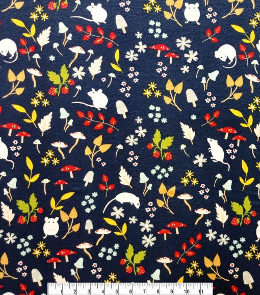 Fall Mouse Super Snuggle Flannel Fabric - Image 2