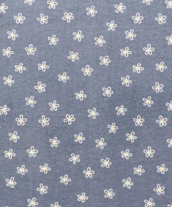Super Snuggle POP! Scribble Floral Blue Flannel Fabric