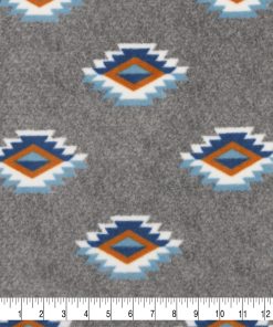 Southwest Aztec Stamp Luxe Fleece Fabric