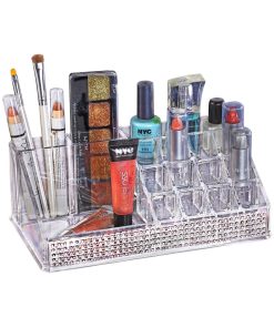 Laura Ashley 9 Plastic 16 Section Cosmetic   Jewelry Holder