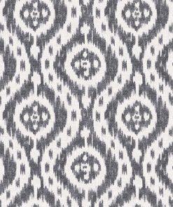 Surface Style 20.5  x 18  Ebony Ikat Tracery Peel   Stick Wallpaper