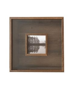 13 x 13 Walnut 5 x 5 Wood Card Box by Place   Time