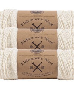 Lion Brand Fishermen s 348yds Worsted Wool Yarn 3 Bundle - Natural
