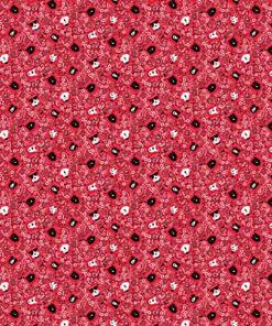 Fabric Traditions Red Dog Bandana Novelty Cotton Fabric