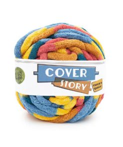 Lion Brand Cover Story Thick   Quick Blanket 39yds Jumbo Polyester Yarn - River Rocks