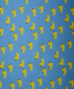 Rubber Ducks on Blue Cotton Fabric by Quilter s Showcase
