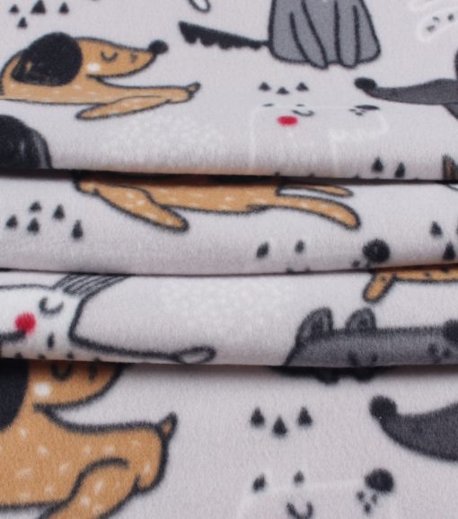 Happy Dog Blizzard Fleece Fabric - Image 2