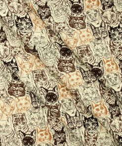 Packed Cats Super Snuggle Flannel Fabric