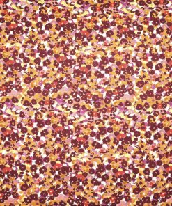 Orange   Red Floral Quilt Cotton Fabric by Keepsake Calico