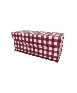 8 Red Checkered Fliptop Box by Hudson 43