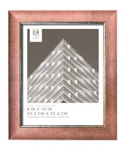 8 x 10 Rose Gold   Silver Tabletop Picture Frame by Place   Time