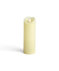 2 x 6 LED Ivory Wave Edge Pillar Candle by Hudson 43