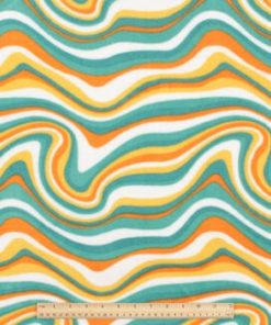Women s Empowerment Geometric Swirls Anti Pill Fleece Fabric