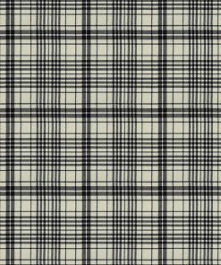 White   Black Plaid Super Snuggle Flannel Fabric