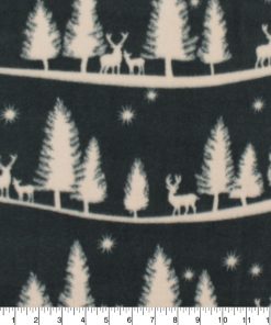 Wildlife Slopes Anti Pill Fleece Fabric