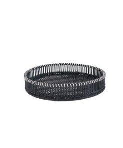14 Black Bamboo Tray by Place   Time
