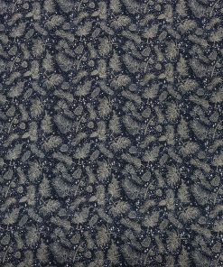 Pinecones on Blue Super Snuggle Christmas Flannel Fabric