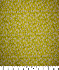 Packed Ditsy Floral on Yellow Quilt Cotton Fabric by Quilter s Showcase